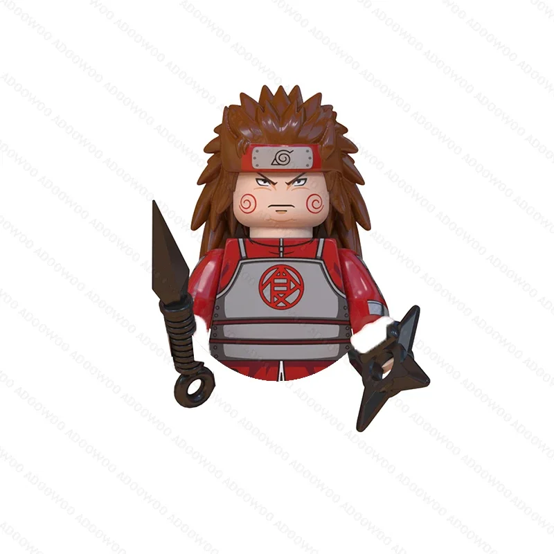 41 Stile Anime Naruto Mini Humanoide Baustein-Figuren mit Assistenten Indora Uchiha Obito Itachi Kakashi Jiraiya Figuren-Spielzeug