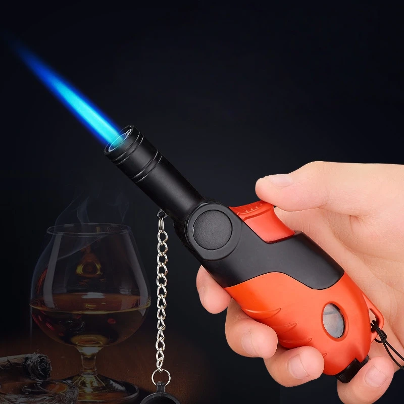 

Cool Butane Lighter with Moveable Head Windproof High Jet Flame Torch Lighters Smoking Accessories BBQ Tools Flame Ignition Tool