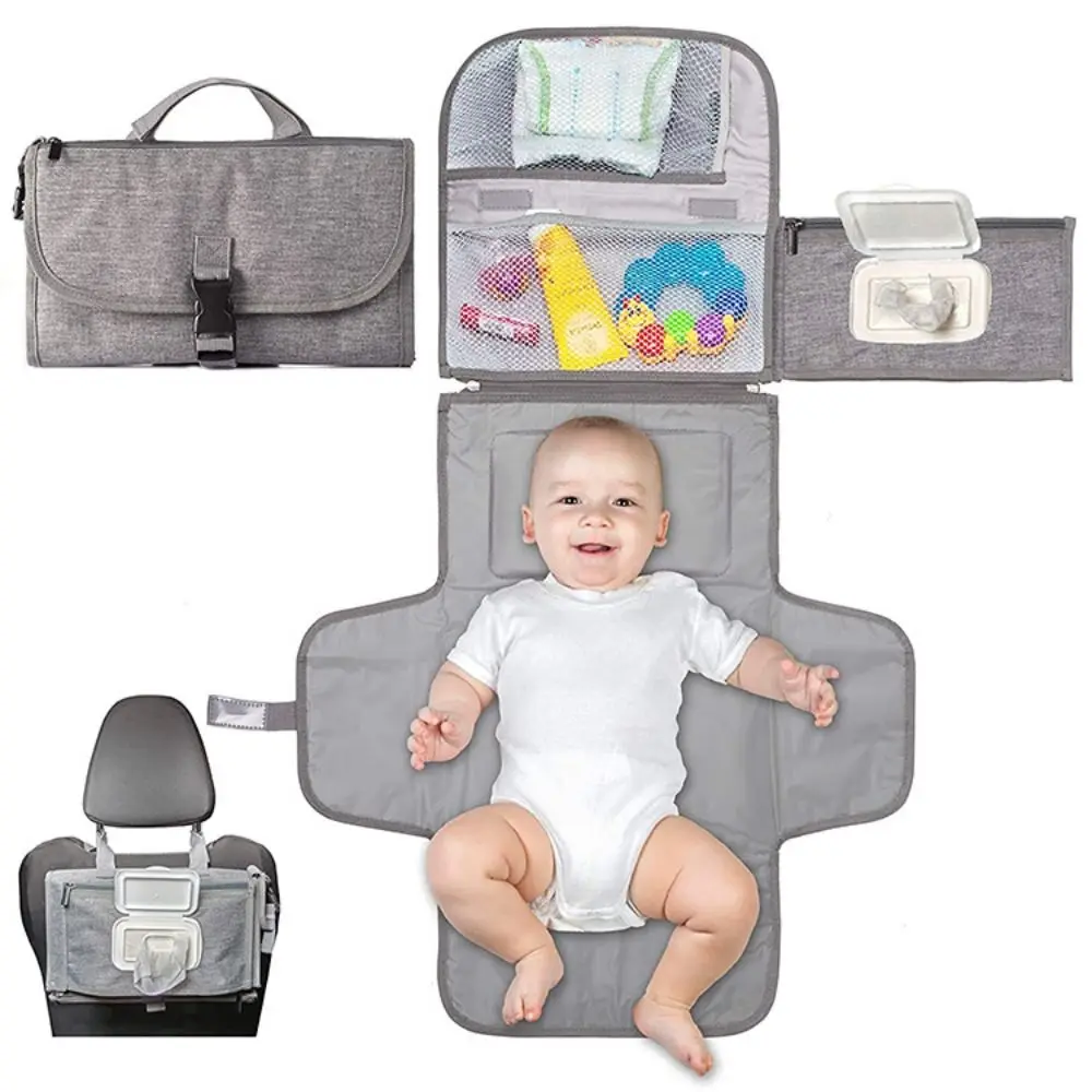 

2 in 1 for Baby Newborn Changing Mat Diaper Changing Pad Diaper Bag Portable Changing Pad