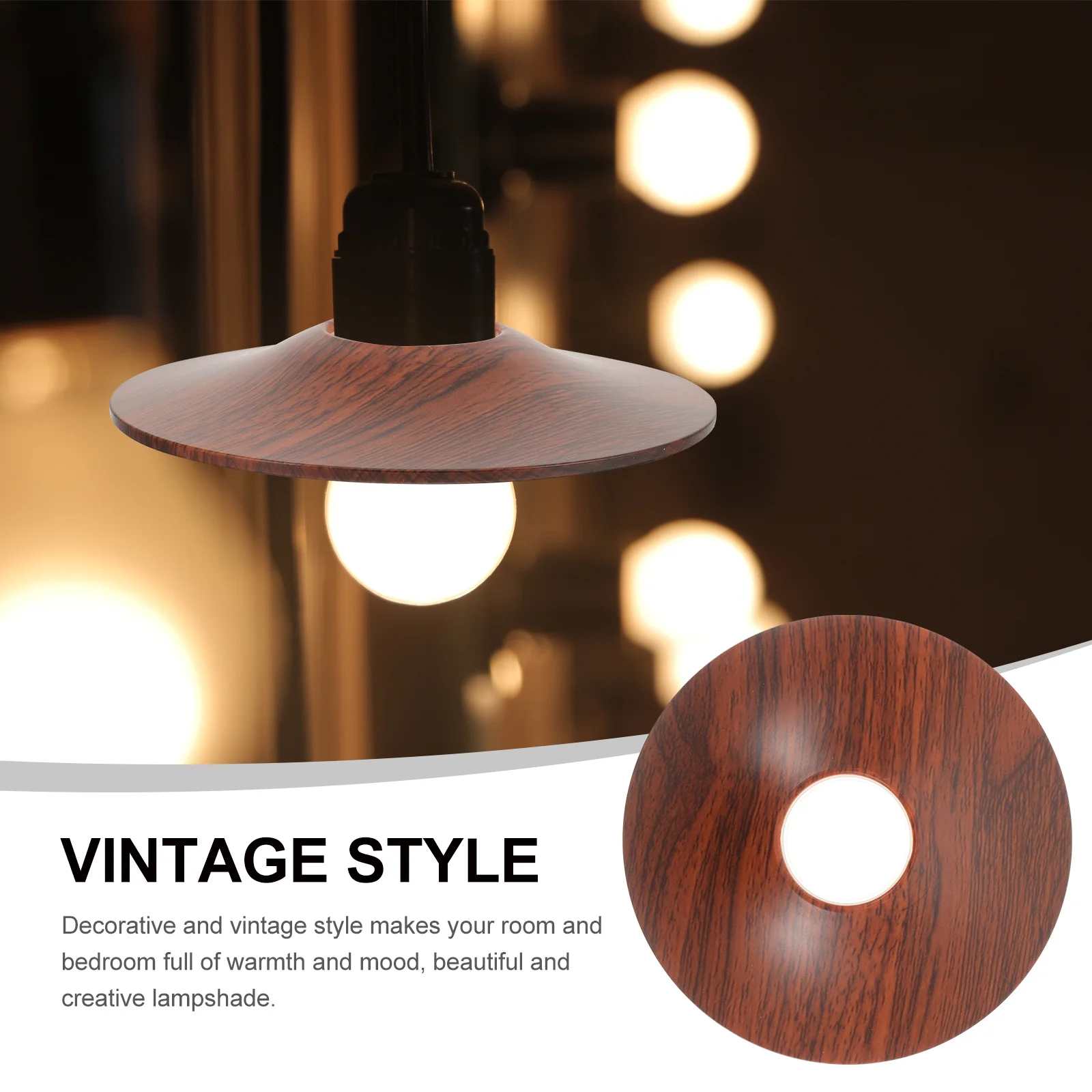 

1 Piece Outdoor Lamp Shade Waterproof Camping Light Cover Vintage Style Decorative Lampshade for Garden Patio Camping Trips