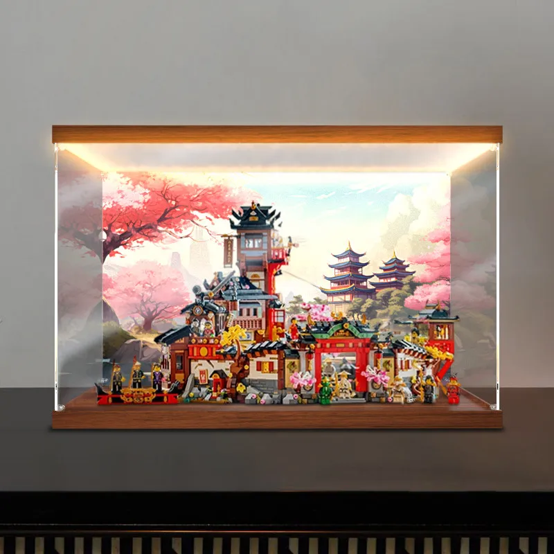 Natiexin Applicable LEGO Figure 71861 Old City Building Block Model High-Definition Transparent Acrylic Display Box