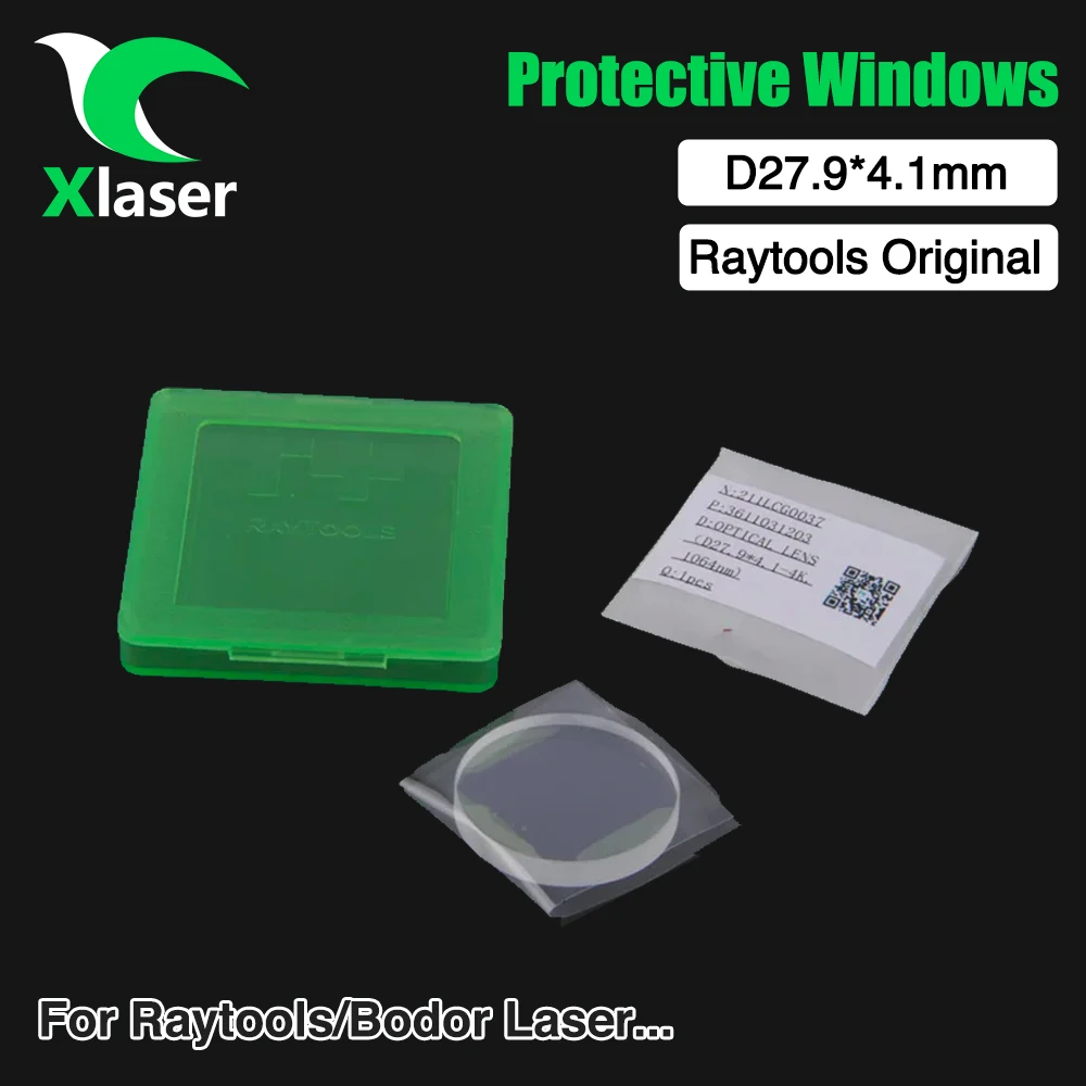 Raytools Original Protective Windows 211LCG0037 27.9*4.1mm 1064nm Lens For Raytools BM109/110/111 BT210 BT240 Bodor Laser Head