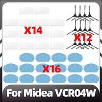 Compatible for Midea VCR04W Robot Vacuum Replacement Parts Side Brush Mops HEPA Filter Spare Parts Accessories