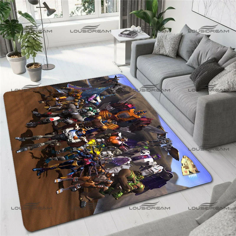 Classic Robot Animated Carpet Square Flannel Beast Machine Rugs Modern Home Living Room Floor Mats Bedroom Carpet