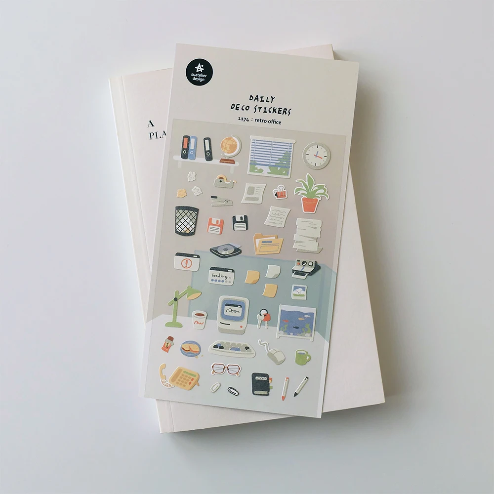 

Корейские импортные ретро-наклейки для офиса, скрапбукинга, DIY-журналов, декора и школьных принадлежностей