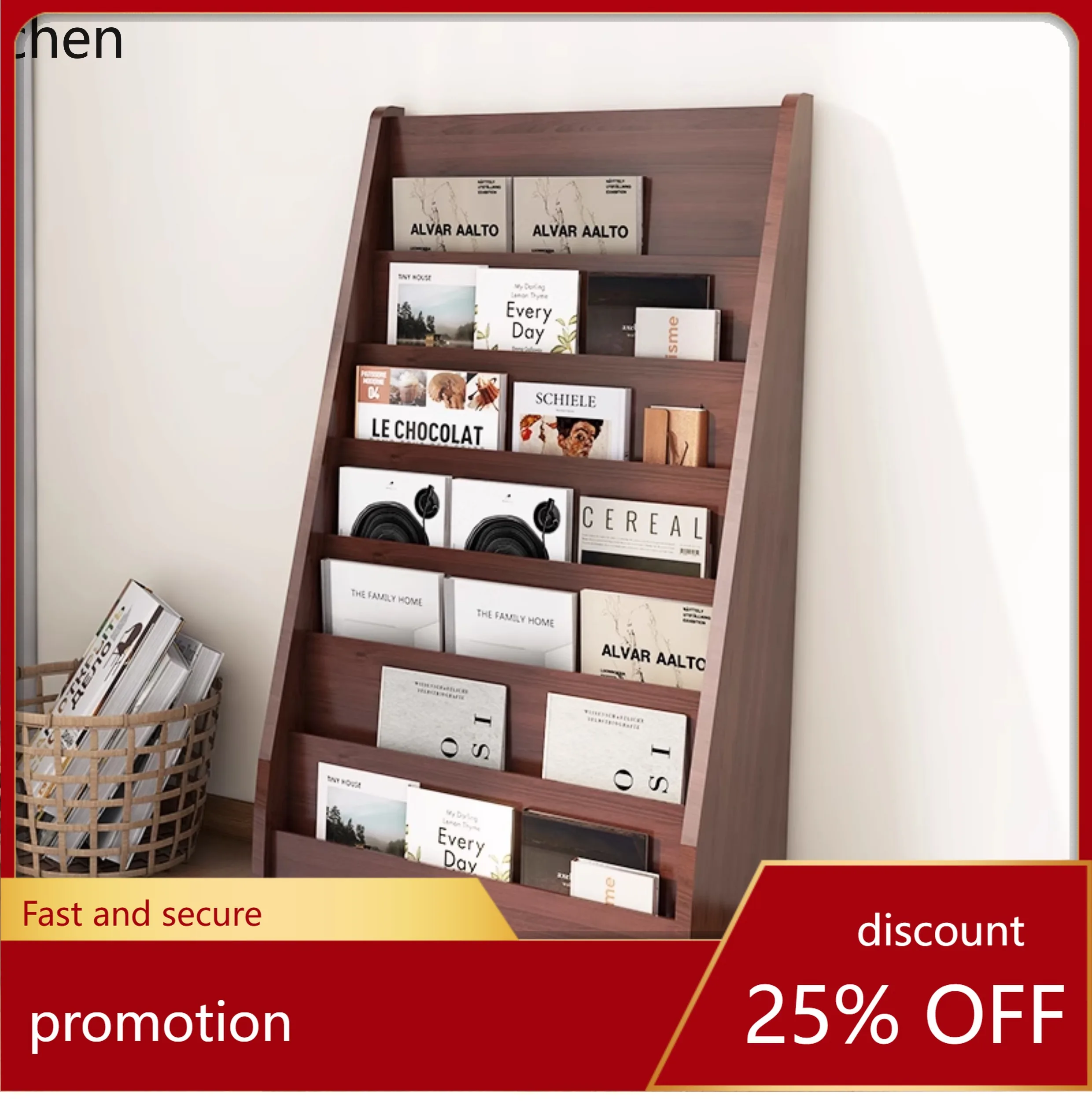 DSA  Magazine Display Rack Floor Standing Book and Newspaper Rack Flyer Holder Book and Newspaper view 2