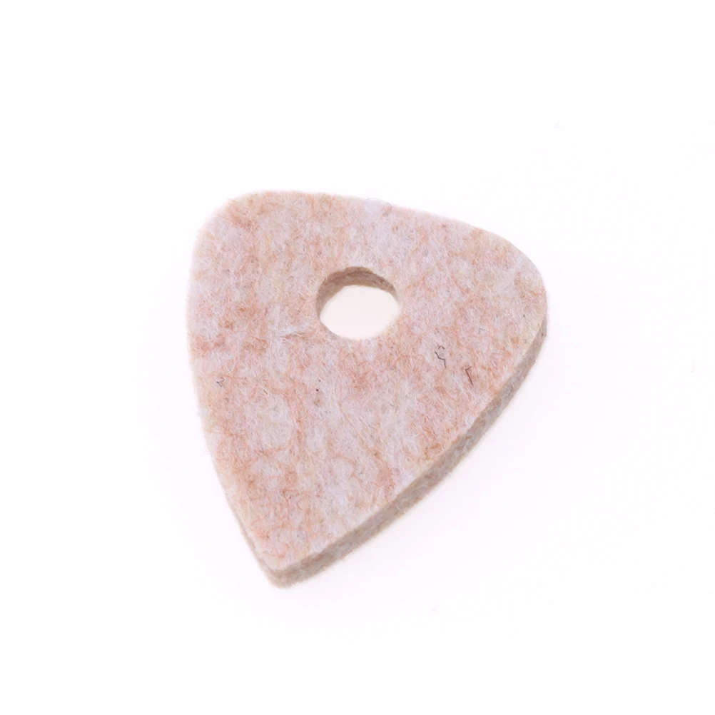 

10pcs Guitar Pick Felt Wool Nylon String Acoustic Ukulele Electric Bass Banjo Set Durable Comfortable Lightweight