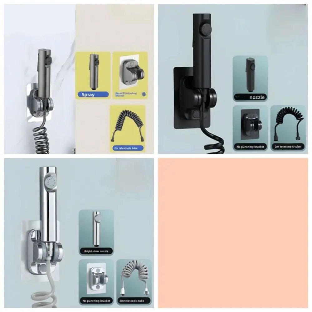 مجموعة بخاخ بيديت محمولة موفرة للمياه، رأس دش حمام قابل للتعديل وغير قابل للتسرب، سهل التركيب بالضغط العالي #6