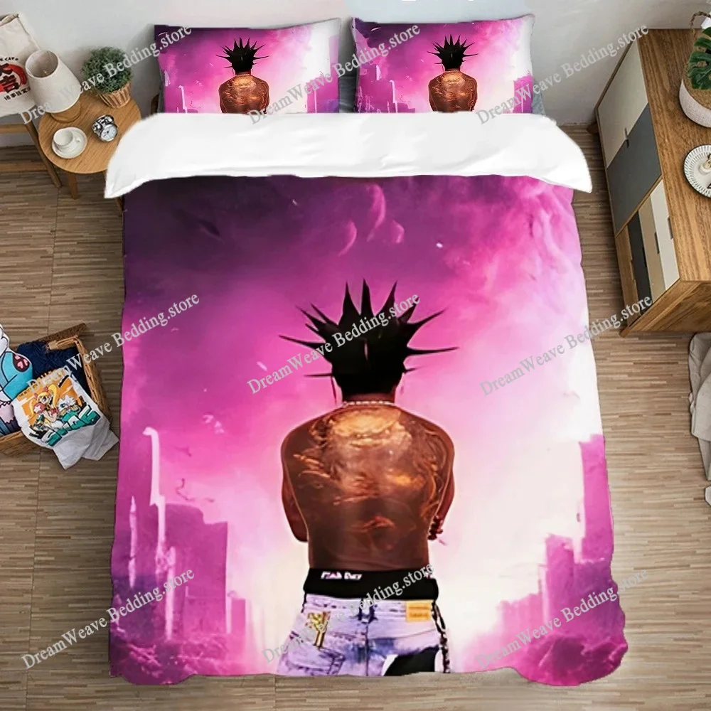 

Hiphop Rapper L-Lil Uzi Verts Sheets Quilt Covers Bedding Dormitory Sheets Bedding Set Soft Warm Bedding Set Home Textileextile