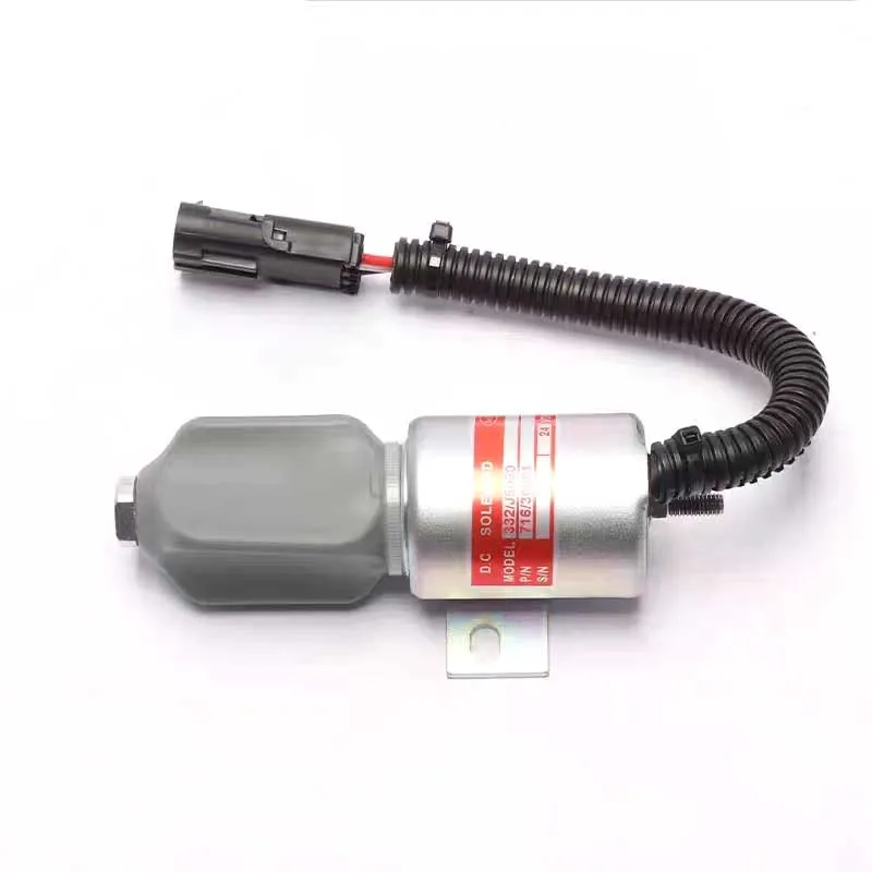 

For JCB flameout solenoid valve 220 for Volvo 120C-150-180 flameout solenoid valve 332-J5060 high-quality accessories