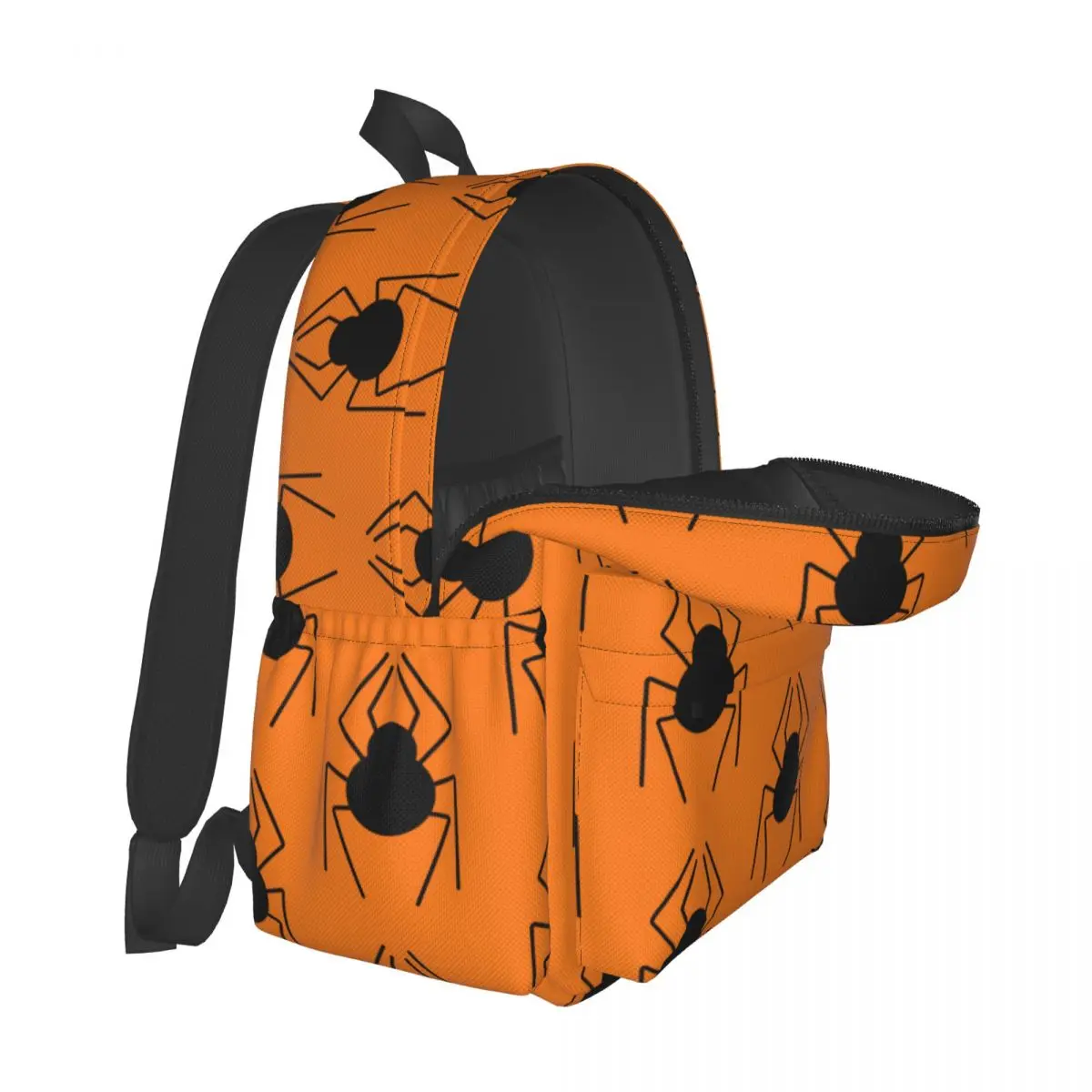 Spider Pattern Halloween Large Capacity Student Backpack Casual Fashion School Bag Travel Backpack Lightweight Waterproof Bags