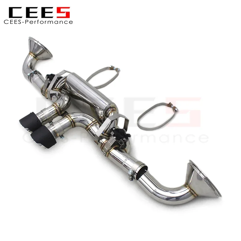 

Выхлопная система CEES Catback для Porsche 911 992 GT3 4,0 2017-2025, глушитель Valvetronic из нержавеющей стали, обновление выхлопных труб