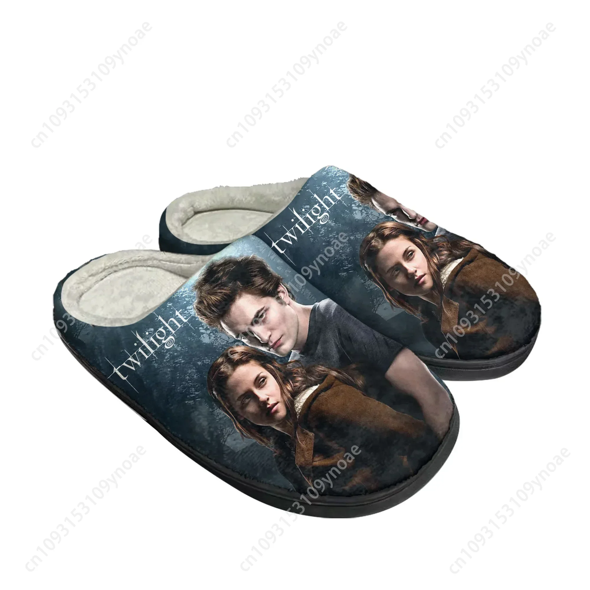 De Twilight Saga Movie Home Katoenen Slippers Heren Dames Pluche Slaapkamer Casual Warme Schoenen Thermische Slipper Aangepaste schoen