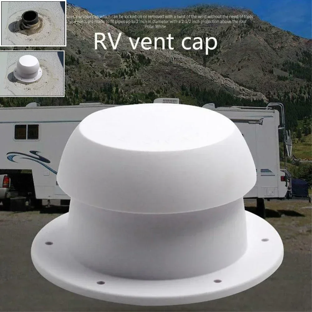 VERYUS RV Mushroom Head Air Vent Top Mounted Exhaust Fan Round Vent Outlet Ventilator Ventilation Rain Cap Camper Accessories NE