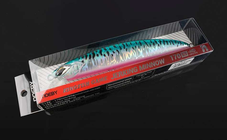 NOEBY Schwer Sinkender Minnow-Köder 170mm 56g 195mm 84g Jerkbait Weitwurfköder für Thunfisch GT Big Game Salzwasser – Detail 9
