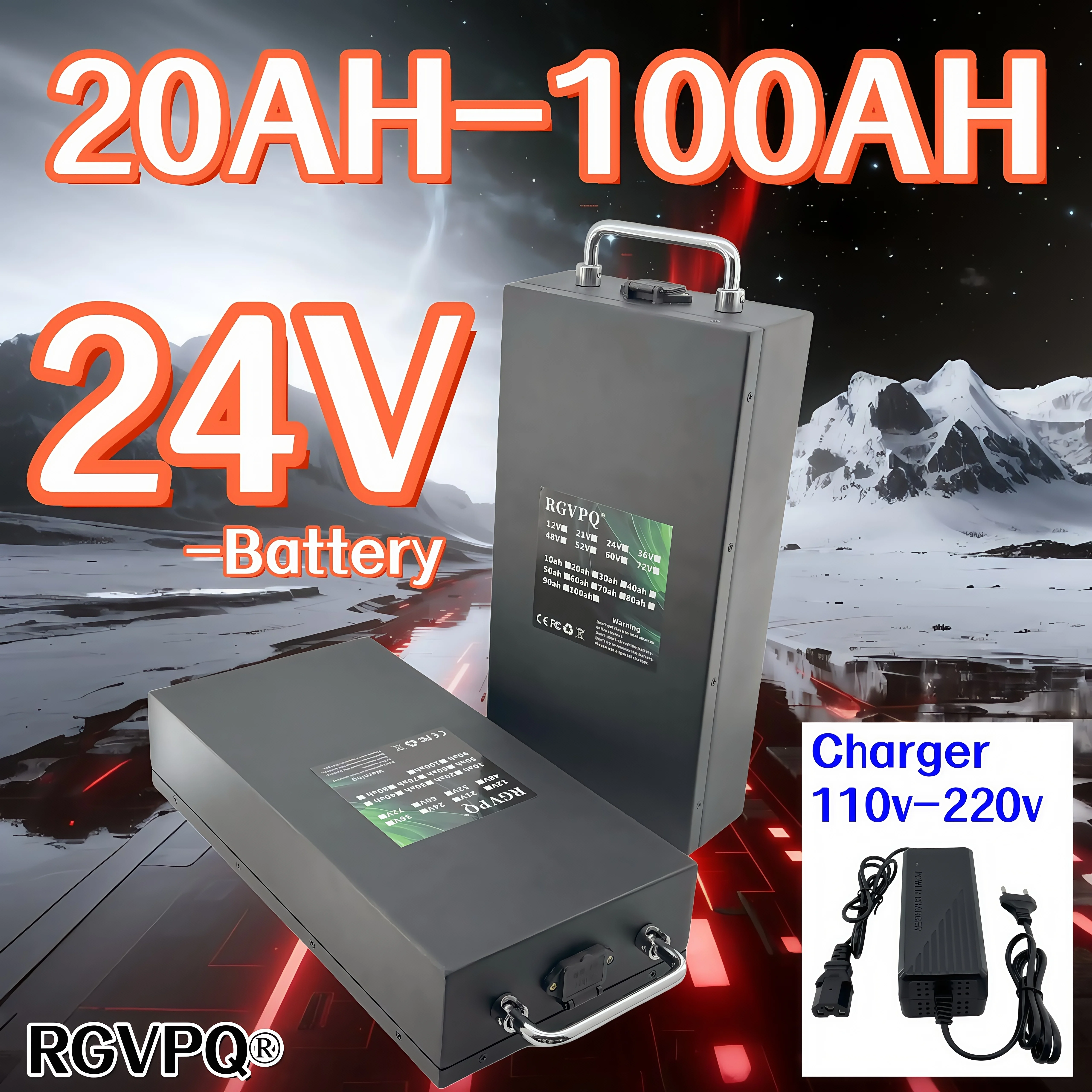 

Air transportation, 24-hour delivery, Harley battery Citycoco24V220AH-100AH suitable for 500W~3000W Harley motorcycles,