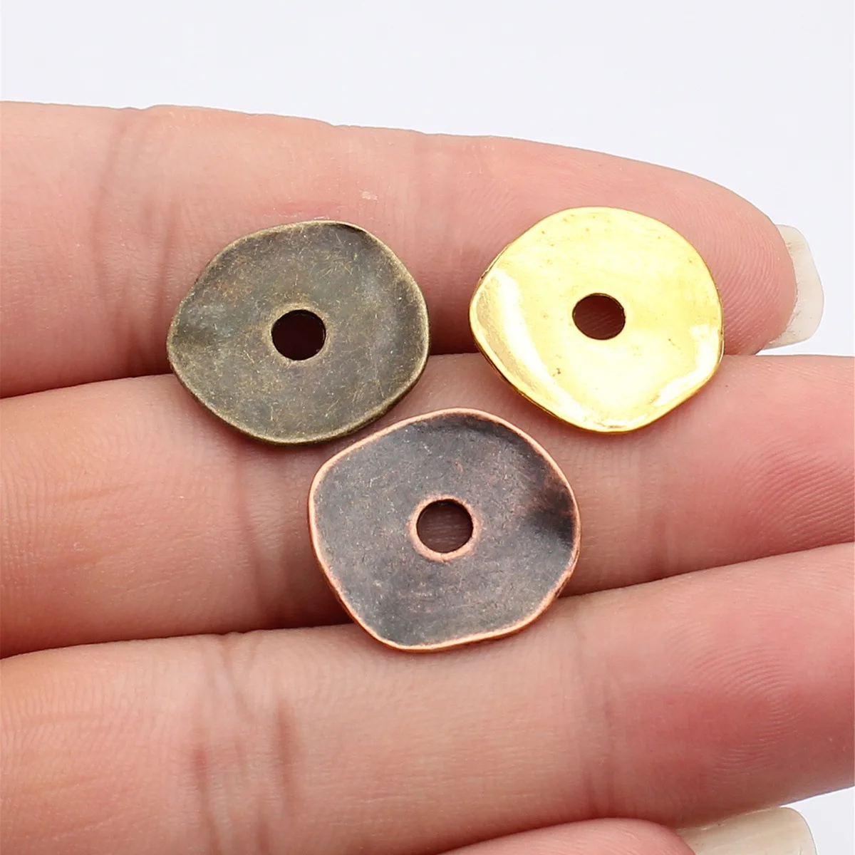 Classic Round Spacer Separator Beads Loose Jewelry Parts Accessories For DIY Handmade Craft Making Wholesale