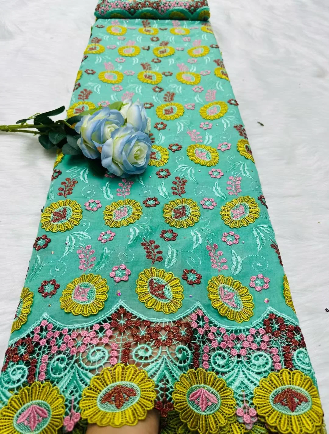 

2026 Swiss Voile Lace In Switzerland African Lace Fabric Wedding Embroidery Swiss Lace Fabric 5 Yards Cotton Fabric For Wedding