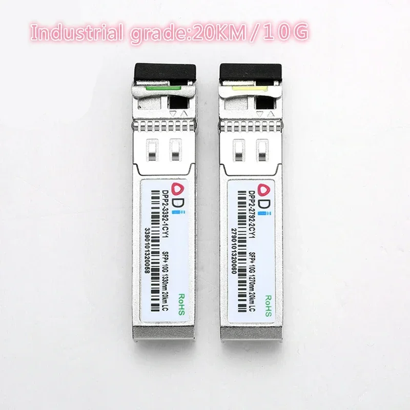 SFP 1.25G/10G LC 20/40/60KM 1270nm/1330nm Single Fiber SFP Optical Module Transceiver Industrial grade -40-85 Celsius for switch