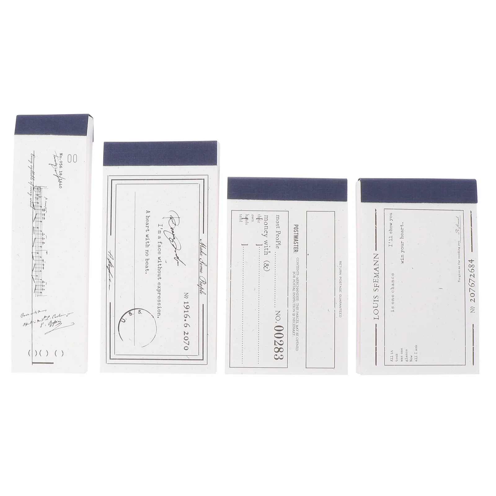 4Pcs Paper Planning Notepads Stylish Portable Office Home Message Pad Daily Schedule Planner Memo Pads Students Supplies