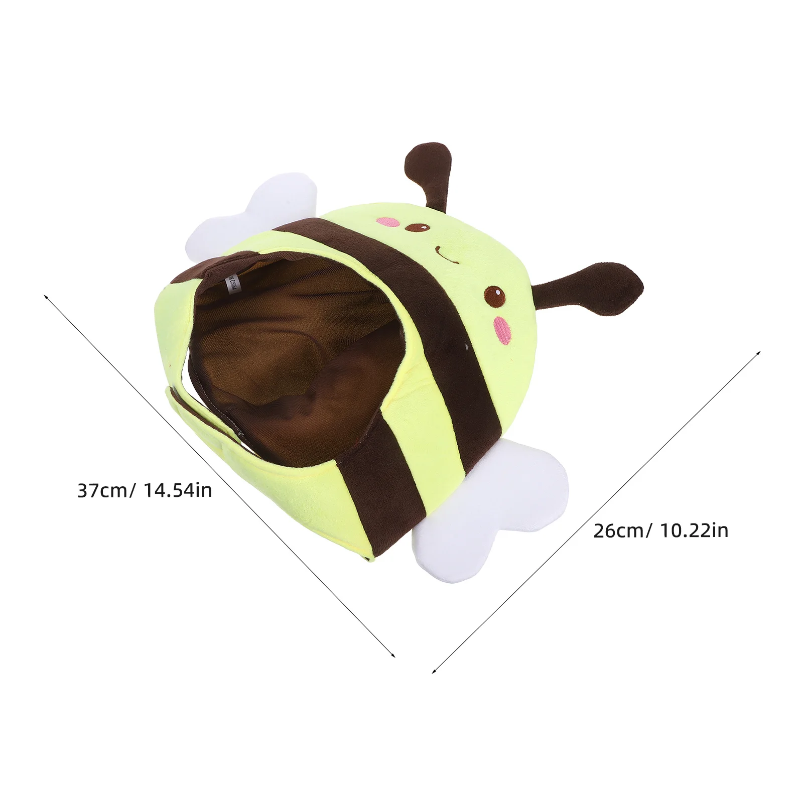 漫画ミツバチの頭飾りかわいい動物コスプレフルヘッドキャップソフト蜂コスチューム帽子パーティー誕生日クリスマス写真小道具