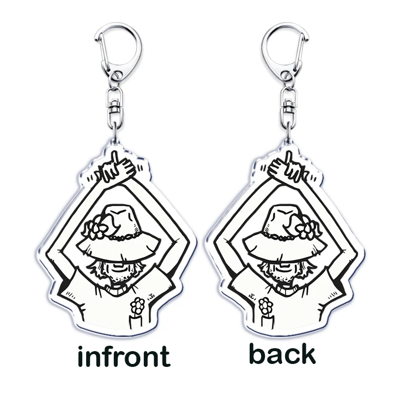 مغني البوب مع سلسلة مفاتيح الجيتار للإكسسوارات الرسام الفني The Griddy Duo Keyring مجوهرات المشجعين الأصدقاء الهدايا #5