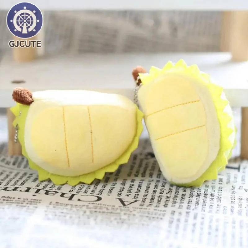 Giocattolo Durian in cotone PP Durian ispirato alla frutta Peluche Bambola di pezza Borsa Zaino Decorazione da appendere unica Ornamento per bambini