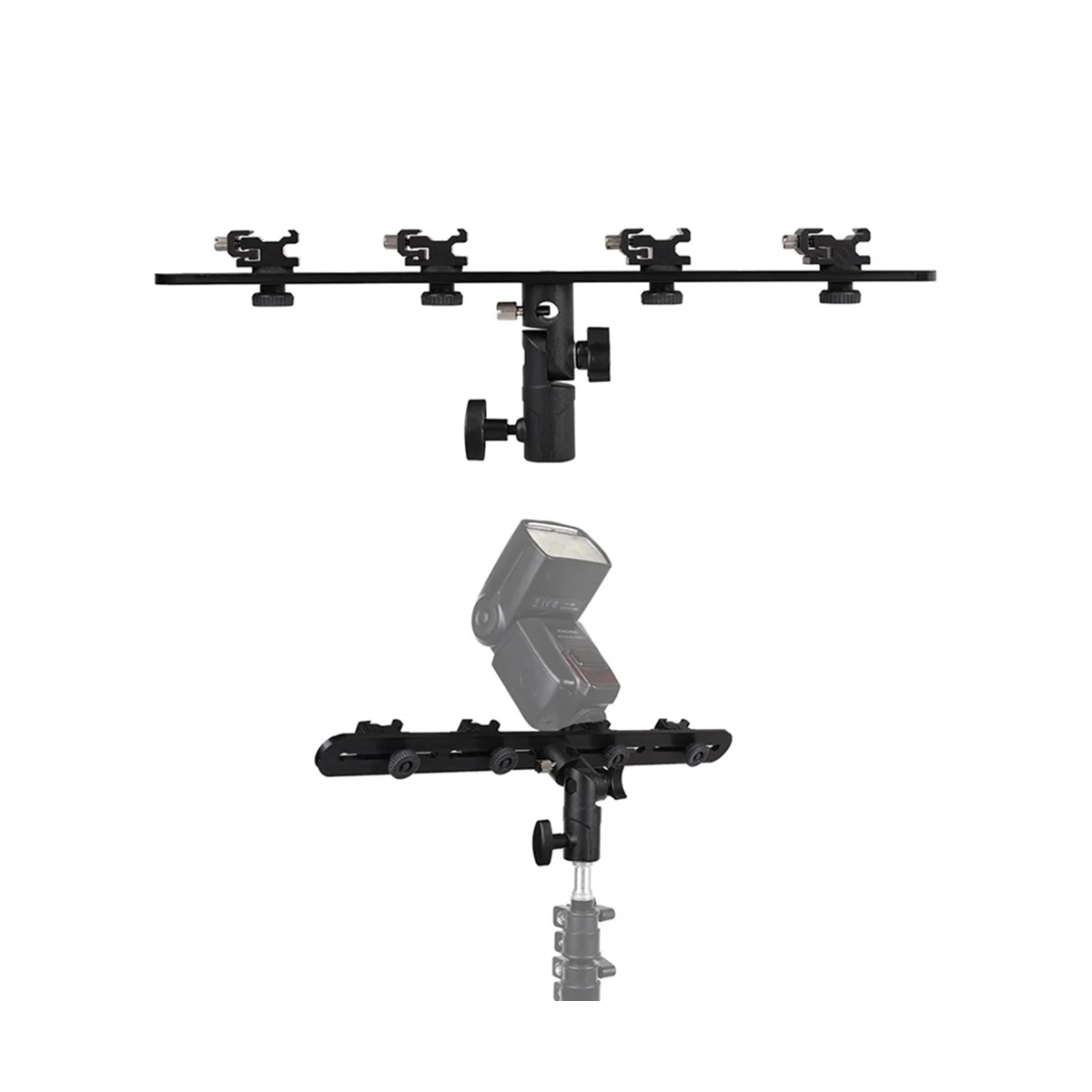 フラッシュベース フラッシュベースリフレクター フラッシュガイド 写真補助光スタンド 電話機 マルチポジション ライブストリーミング スライドスタンド,B