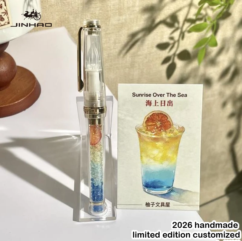 

2026 Handcrafted Limited Edition JINHAO 82 Glass Dip Pen Finely Grounded Fountain Pen School Office Art Supplies Stationery