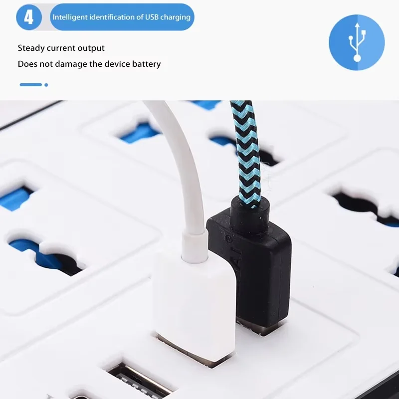 Xiaomi Power Multi Tap Universal Plug EU US UK Outlet Power Strip with 2m Extension Cord AC Type C USB Charge Electrical Socket