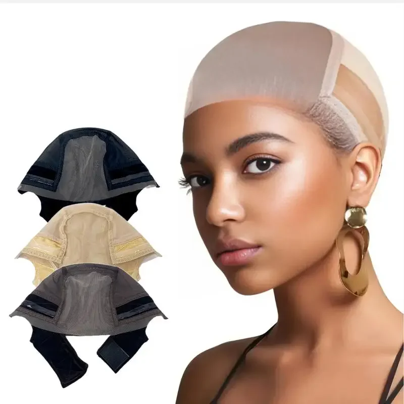 Lace Wig Grip Cap For Women, Transparent Lace Wig Gripper Non Slip Adjustable Wig Cap With Headband To Keep Wigs Secure