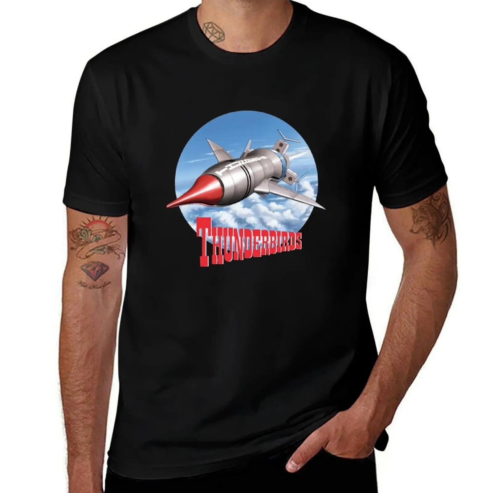 

Thunderbird 1 from 'Thunderbirds' T-Shirt cute tops luxury designer anime t shirts mens graphic t-shirts big and tall