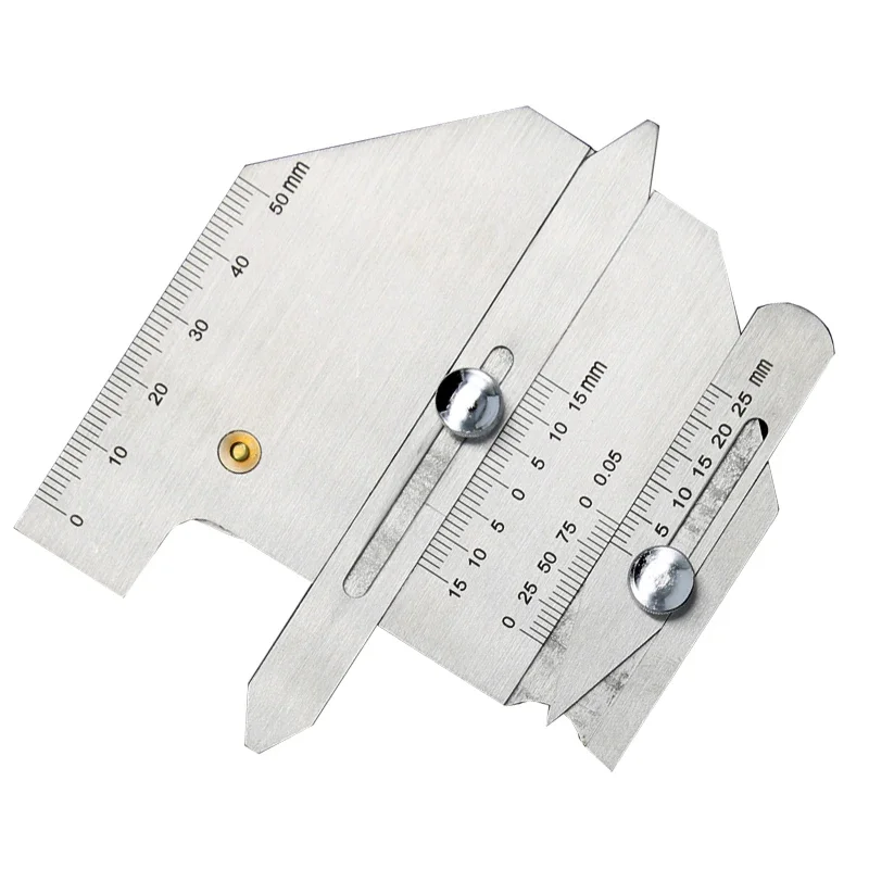 Weld Inspection Ruler Welding Inspection Welding Foot Welding Seam Ruler Groove Angle Measuring Ruler Depth