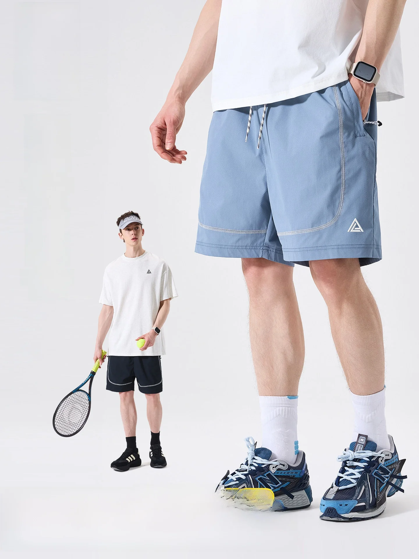 

LAZY DAY Outdoor Waterproof Quick Dry Sports Shorts Men's Lightweight Breathable Casual Five-Quarter Pants Polyester Fiber