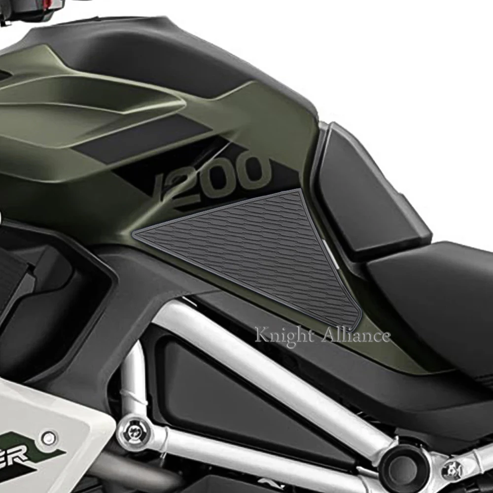 สำหรับ Tiger 1200 GT/ GT Pro/ Rally Pro 2022ด้านข้างถังน้ำมัน Pad ถังแผ่นสติกเกอร์รูปลอกแก๊สเข่า Traction