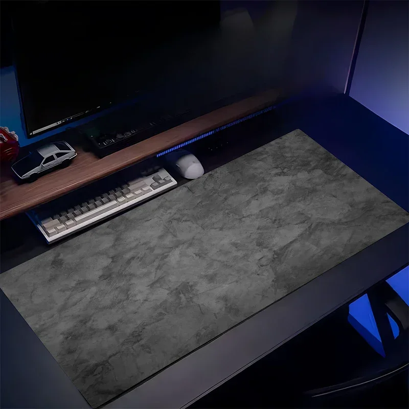 1pc Gaming Mouse Pad Gray Popular Texture Marble Gaming Accessories XXL Large Keyboard Desktop Desk Mat Office 900x400 Strata