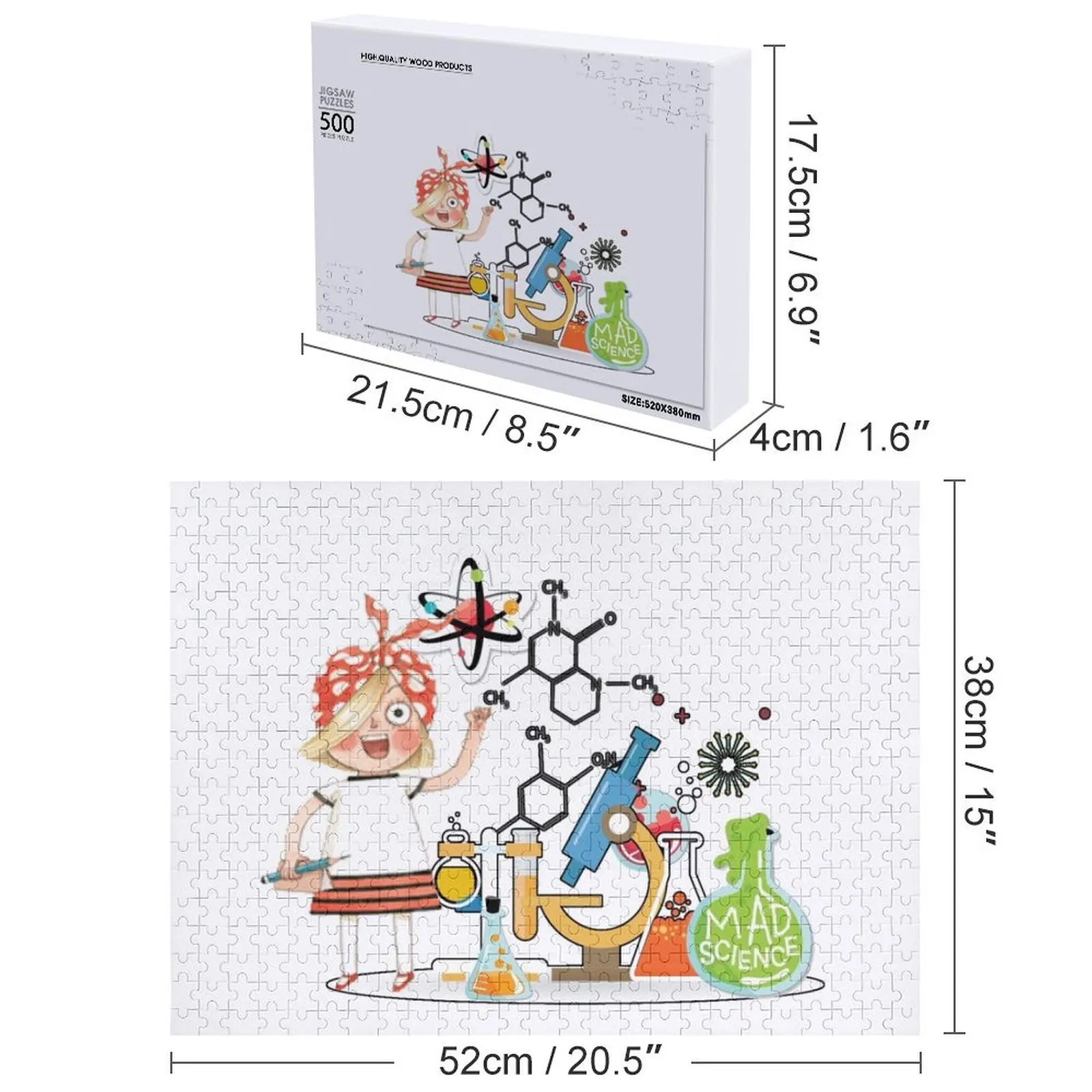 ปริศนาจิ๊กซอว์รูปภาพแบบกำหนดเอง ของขวัญสำหรับเด็ก ปริศนาแบบกำหนดเอง ภาพถ่ายแบบกำหนดเอง นักวิทยาศาสตร์เอดา ทวิสต์ ทดลองในเน็ตฟลิกซ์