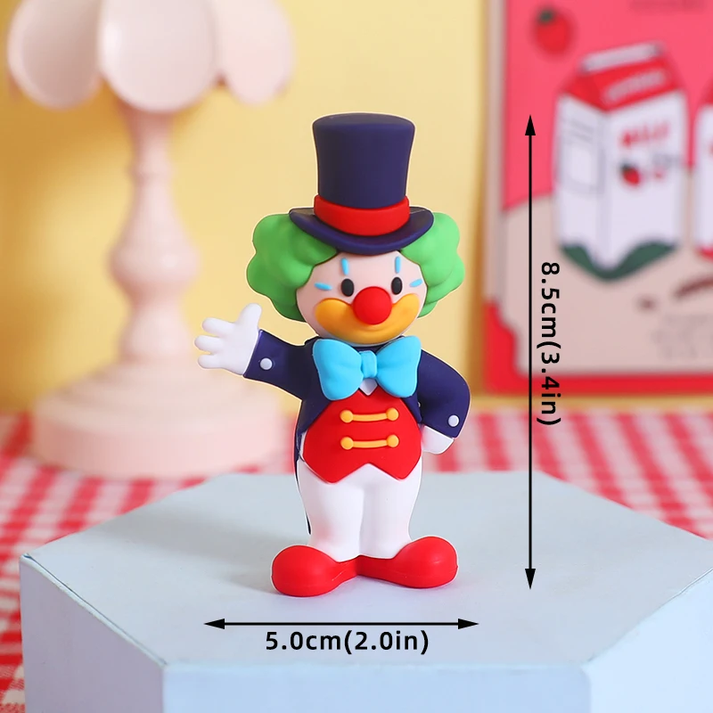 Zirkus-Themen-Party Tortendekoration Clown Akrobatische Löwen Elefanten Seelöwen Zauberer Bären für Kinder 1. Geburtstag Kuchen-Deko Requisiten – Detail 7