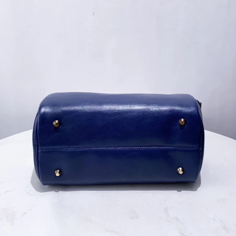 Vintage Double Entry Satchel Bags For Women Luxury Designer Handbags Purses 2026 New In PU Top Handle Kisslock Clip Box Shoulder