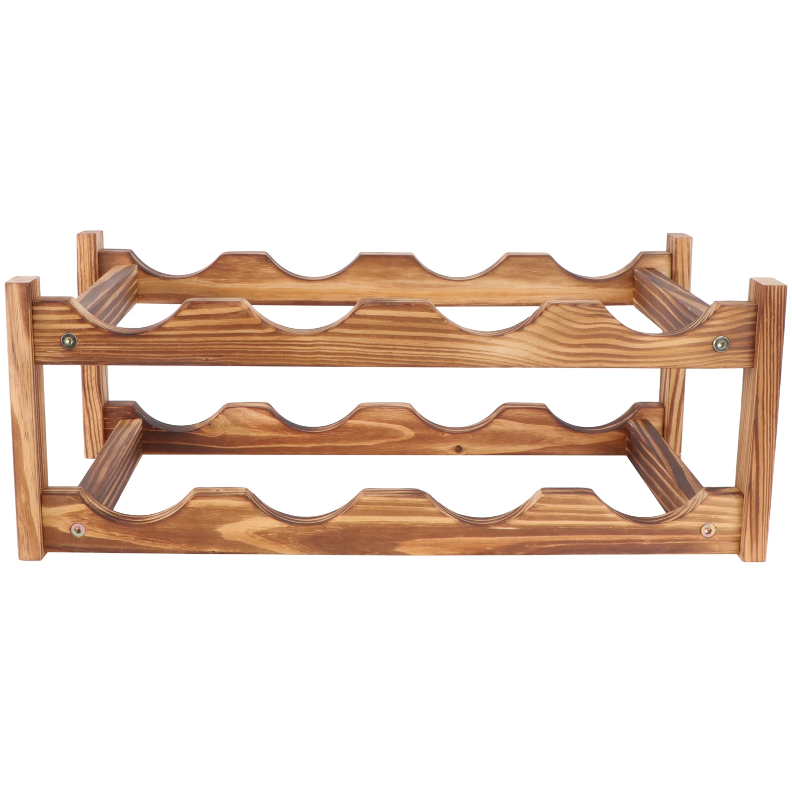 

Wooden Rack Bottle Holder Display Stand Home Office Decor Red Rack Storage Creative Design Elegant Tabletop Gift