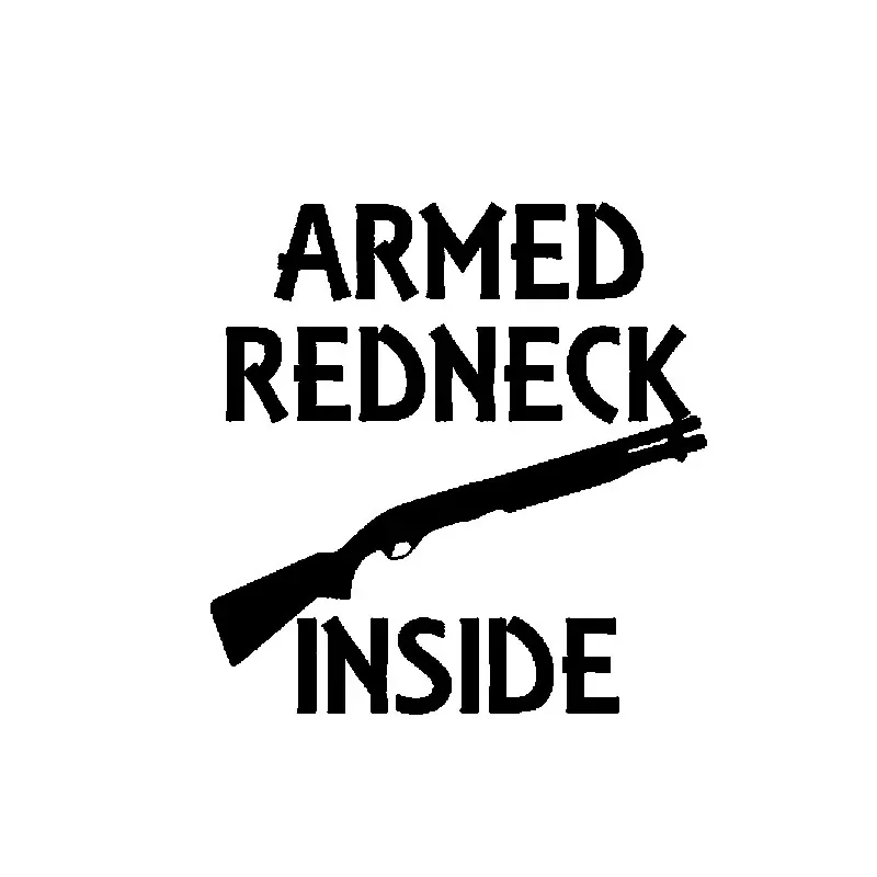 Car Stickers Armed Countryman Inside Interesting PVC Car Decoration Accessories Stickers Waterproof Black/white,14cm*13cm