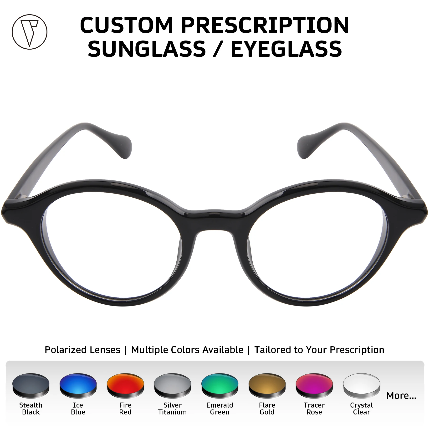 

ONDEX Custom Prescription Sunglasses/Eyeglasses,Stylish UV400 Polarized Lenses,Photochromic Lens,Personalized Power-1.00 to-8.50