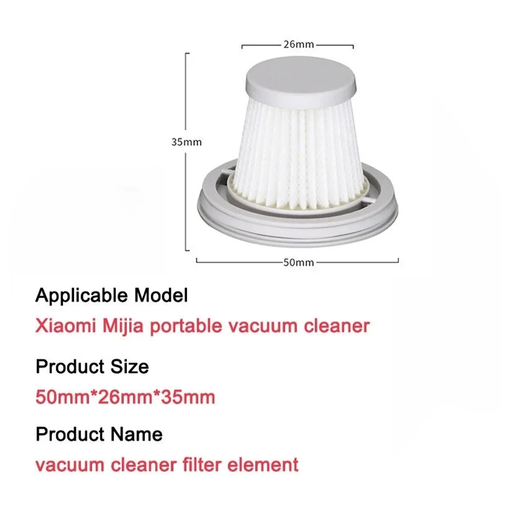 For Xiaomi Mijia Handy Vacuum Cleaner SSXCQ01XY H13 Hepa Filter Parts Home Car Mini Wireless Replacement Filter Parts