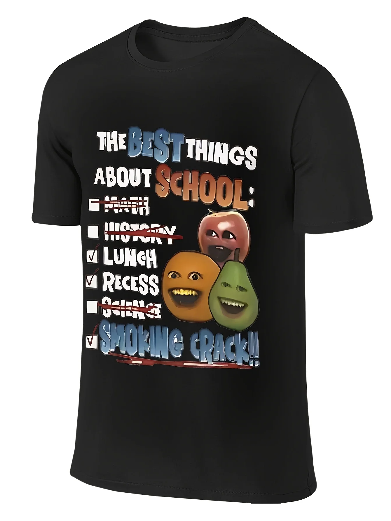 2026 New Style Men'S Casual Sports T-shirt |, 180g, Halloween Day of the Dead Theme,Classic Letter Pattern,Printed