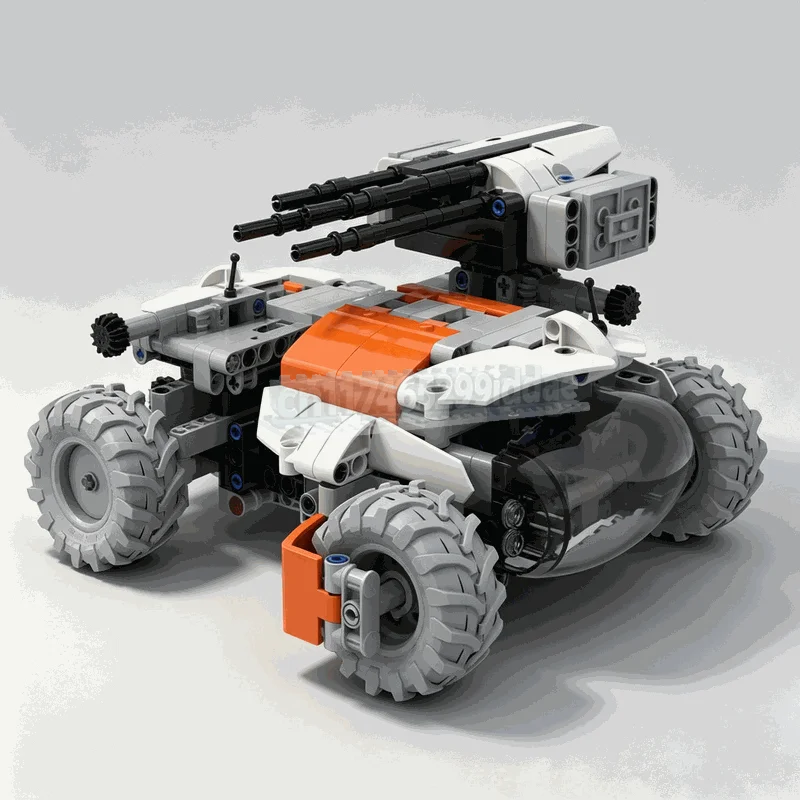 NEW 517PCS Futuristic Off Road Rover Building Blocks Rotating Equipment Vehicle Model DIY Assembly Toy Collection Display Gift