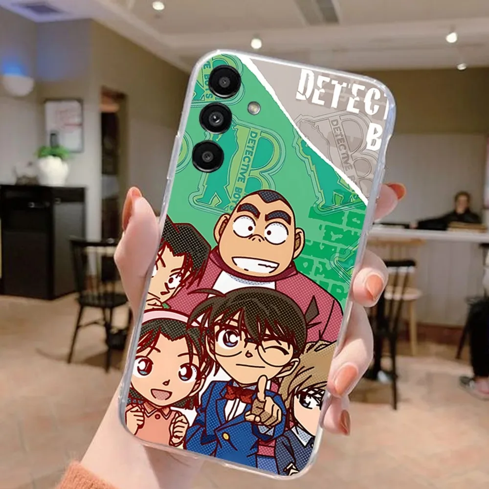 Detective Conan Phone Case For Samsung Galaxy A52 A12 A51 S21 Edge S22ULTRA S23 S20LITE Plus Ultra Black Cover