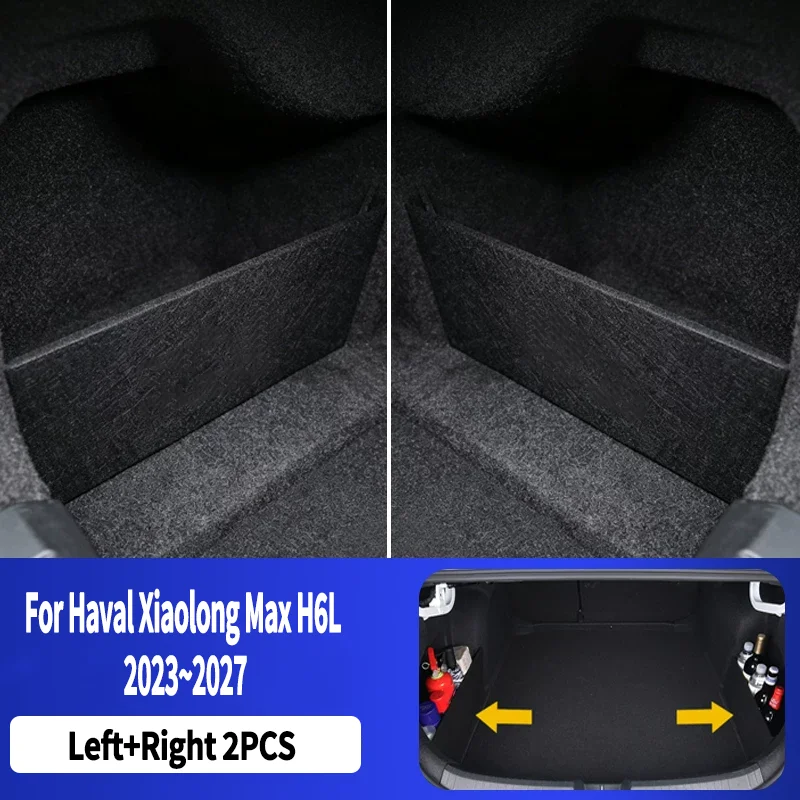 Auto Multifunction Storage Box For Haval Xiaolong Max H6L 2023~2027 Car Thickening Trunk Storage Partitio Interior Accessories