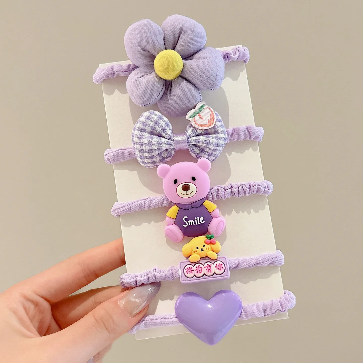 

Высокоэластичная резинка для волос Little Star для маленьких косичек, аксессуары для волос, новинка 2025 года, детские аксессуары для резинок для волос