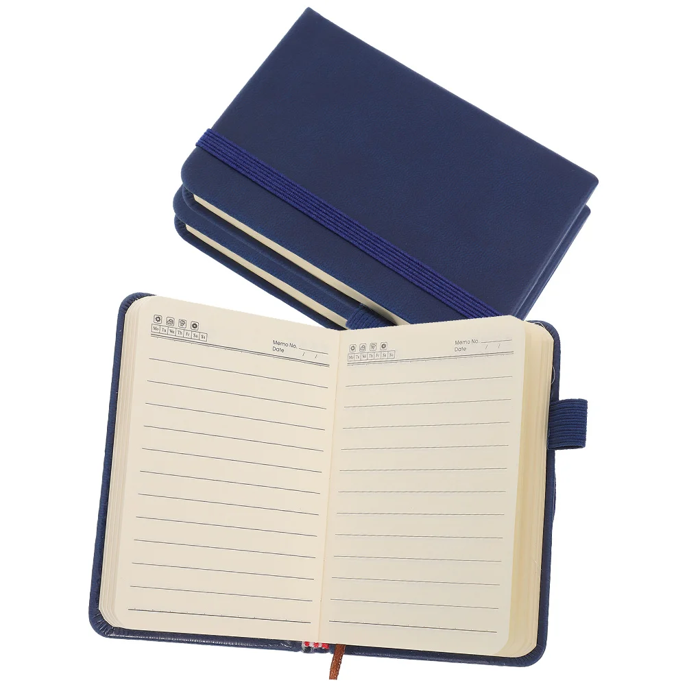 3 Pcs Line Notepad Thick Notebook Bulk Notebooks Office Small Journal Miniature Pocket