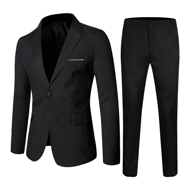 L041 traje informal para hombre, traje de dos piezas para novio, mejor vestido de banquete de boda